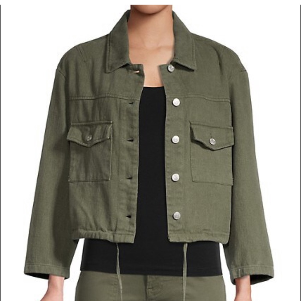 Vigoss NWT drawstring twill jacket - s